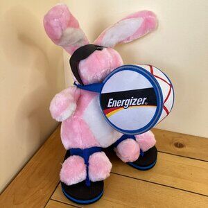 Energizer Bunny Plush Mascot Stuffed Toy with Shoes & Drum (No Sticks) 12"